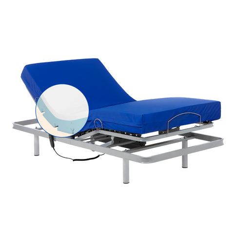Pack letto ortopedico elettrico con materasso viscoelastico Professional V3 - 90x190 cm