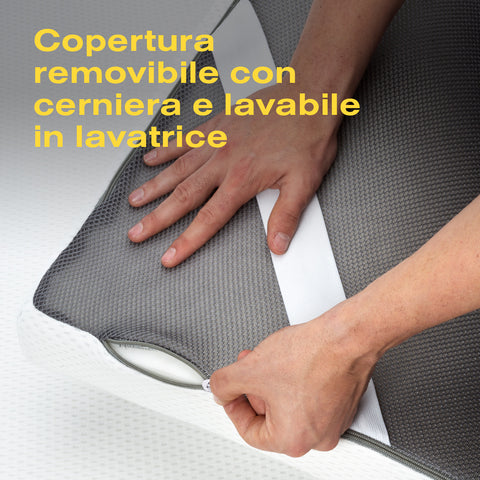 Ferlex - Topper Materasso Elion in Memory Foam da 7 cm - 120x190 cm