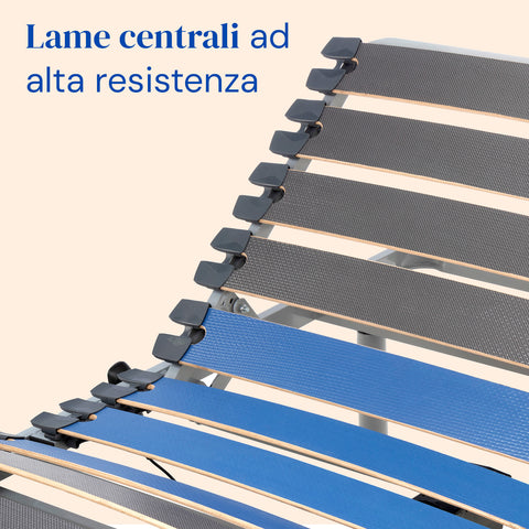 Letto ortopedico elettrico compatto con piedi regolabili - 90x190 cm