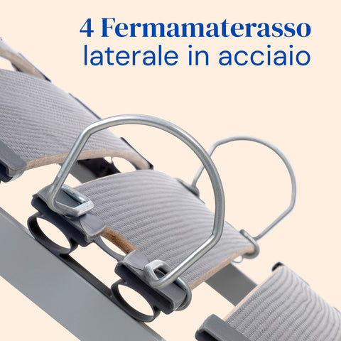 Letto ortopedico elettrico compatto con piedi regolabili - 90x190 cm