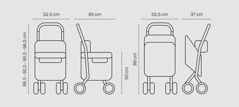 Deambulatore e carrello per la spesa Senior Assist