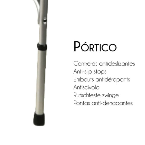 Deambulatore pieghevole senza ruote doppia impugnatura