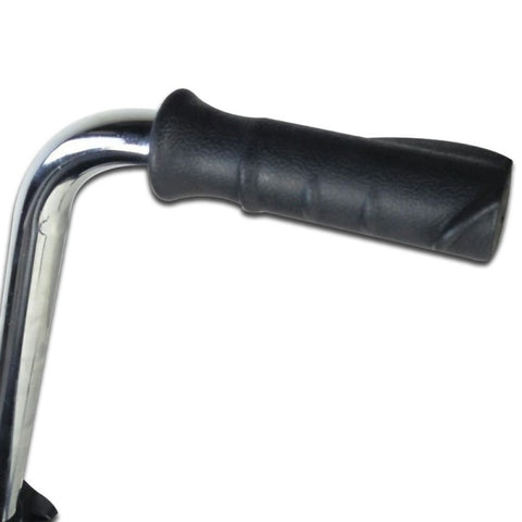 Deambulatore Pieghevole in Acciaio con 2 Ruote e Seduta