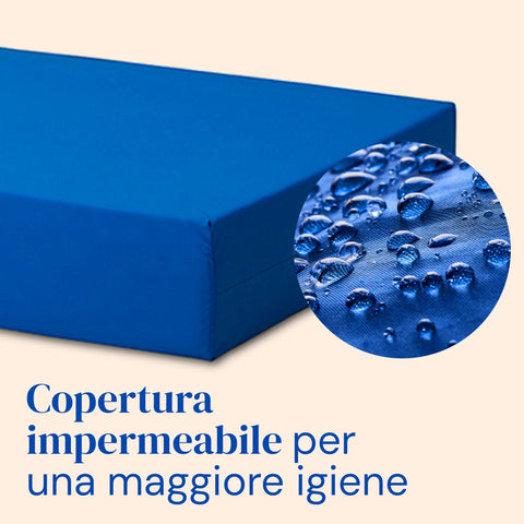 Pack letto ospedaliero regolabile in altezza con materasso Professional HR (105x200 cm, Sponde letto)