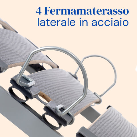 Letto ortopedico elettrico compatto e sponde letto