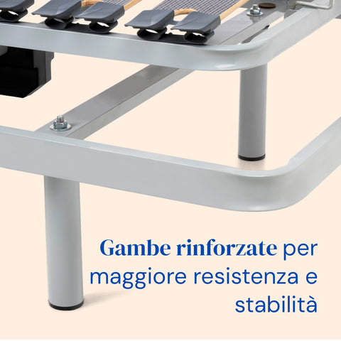 Letto ortopedico elettrico compatto e sponde letto