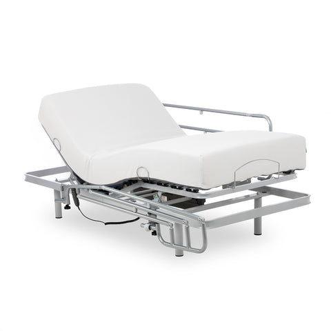 Elektrisch orthopedisch bed met zij en matras in Visco Tencel