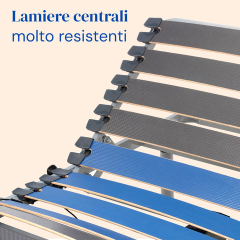 Letto ortopedico elettrico con materasso in Visco Tencel