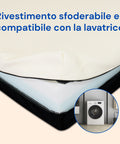 Fodera sfoderabile, lavabile in lavatrice