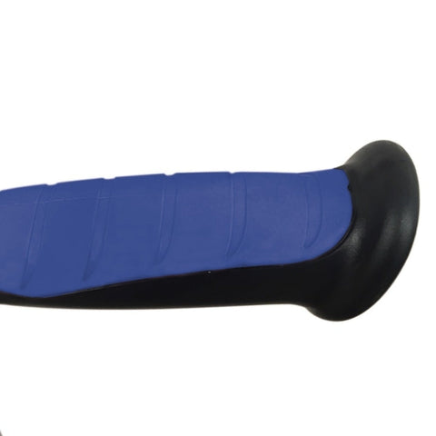 Stampella in alluminio con impugnatura anatomica in gomma colore blu