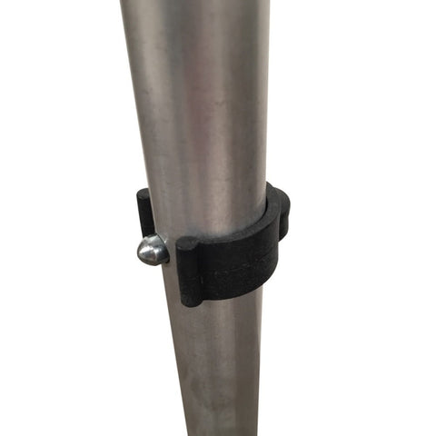 Stampella in alluminio con impugnatura anatomica in gomma colore blu