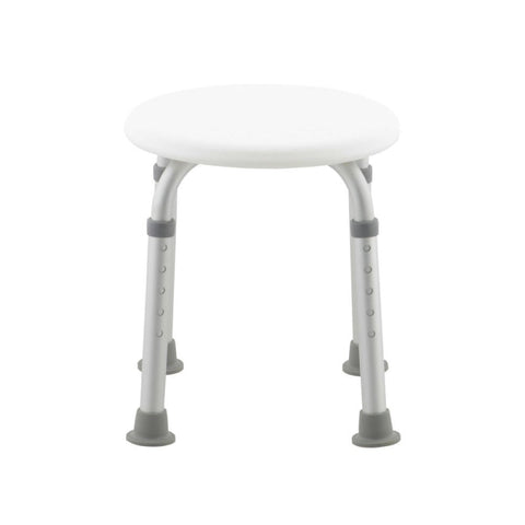 Sgabello da bagno | Regolabile | Antiscivolo | Bianco | Modello Faro