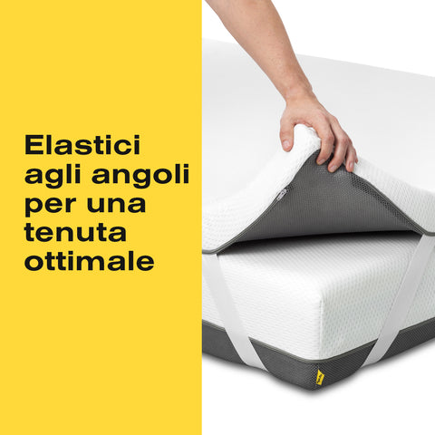 Ferlex - Topper Materasso Elion in Memory Foam da 7 cm - 120x190 cm